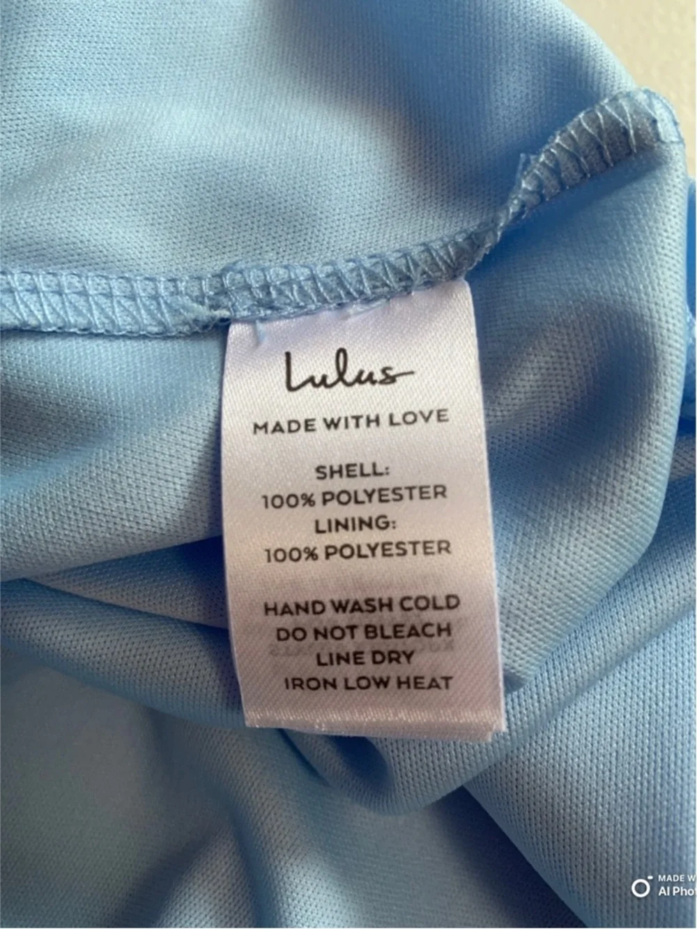 Lulu's Sky Blue Square Neck Maxi Dress with Front Slit